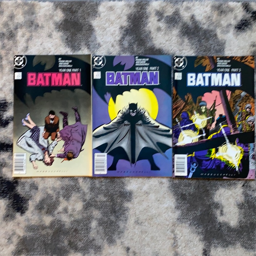 Lot of 3 DC comics Batman year one part 1,2 & 3